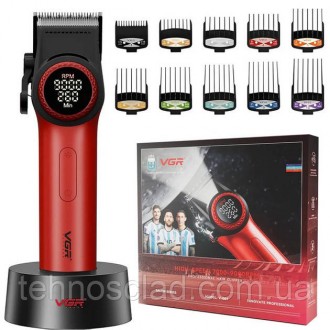 Професійна машинка для стрижки волосся з насадками VGR V-001 RED, HM-998 Професі. Кам'янське. фото 1 Професійна машинка для стрижки волосся з насадками VGR V-001 RED, HM-998 Професі. Кам'янське. фото 1