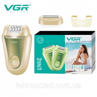Епілятор VGR 2 до 1 V-758. OK-323 Колір: золотий. Кам'янське. фото 1 Епілятор VGR 2 до 1 V-758. OK-323 Колір: золотий. Кам'янське. фото 1