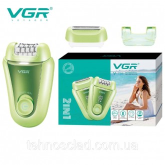 Епілятор VGR 2 до 1 V-758. LP-662 Колір: зелений. Кам'янське. фото 1 Епілятор VGR 2 до 1 V-758. LP-662 Колір: зелений. Кам'янське. фото 1