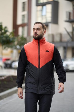 Жилетка чоловіча "Clip" TNF помаранчево-чорна. Одеса. фото 1 Жилетка чоловіча "Clip" TNF помаранчево-чорна. Одеса. фото 1