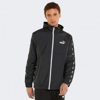 Вітровка Puma ESS+ Tape Men's Windbreaker 847477 01 (чорна, спортивна, чоловіча, без підкладки, бренд пума). Червоноград. фото 1 Вітровка Puma ESS+ Tape Men's Windbreaker 847477 01 (чорна, спортивна, чоловіча, без підкладки, бренд пума). Червоноград. фото 1