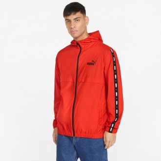 Вітровка Puma ESS+ Tape Men's Windbreaker 847477 11 (червона, спортивна, чоловіча, без підкладки, бренд пума). Червоноград. фото 1 Вітровка Puma ESS+ Tape Men's Windbreaker 847477 11 (червона, спортивна, чоловіча, без підкладки, бренд пума). Червоноград. фото 1