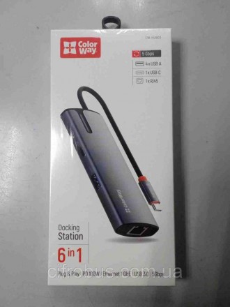 USB-концентраторы Б/У ColorWay 6-in-1 gray (CW-HUB03). Киев. фото 1 USB-концентраторы Б/У ColorWay 6-in-1 gray (CW-HUB03). Киев. фото 1