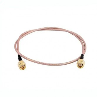 ВЧ кабель з'єднувальний RG316 100 см із SMA-роз'ємами Unitoptek SMA RG316-100. Київ. фото 1