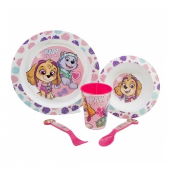 Набор детской посуды 5 пр. Stor Paw patrol girl sketch essense пластик арт. 7455. Киев. фото 1 Набор детской посуды 5 пр. Stor Paw patrol girl sketch essense пластик арт. 7455. Киев. фото 1