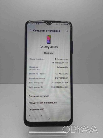 Мобильный телефон смартфон Б/У Samsung Galaxy A03s 3/32Gb SM-A037F/DS