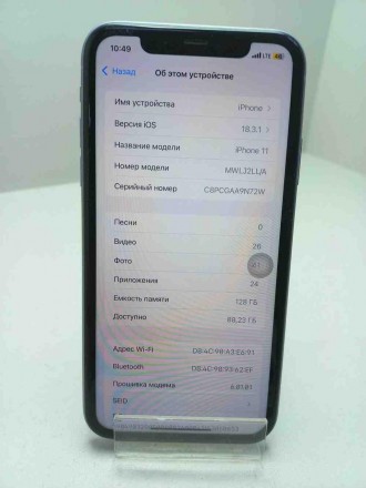 Мобільний телефон смартфон Б/У Apple iPhone 11 128 GB. Київ. фото 1 Мобільний телефон смартфон Б/У Apple iPhone 11 128 GB. Київ. фото 1