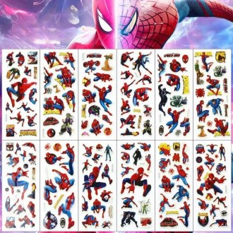 12 шт наліпок 3D на одному аркуші людина павук (спайдермен, Spider-Man) водонепр. Кропивницкий. фото 1 12 шт наліпок 3D на одному аркуші людина павук (спайдермен, Spider-Man) водонепр. Кропивницкий. фото 1