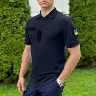 Тактична футболка зсу поло Pobedov Loft для військовослужбовців, футболка військова темно-синя L. Одеса. фото 1 Тактична футболка зсу поло Pobedov Loft для військовослужбовців, футболка військова темно-синя L. Одеса. фото 1