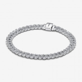 Серебряный браслет Pandora с сияющим паве 593008C01. Рівне. фото 1 Серебряный браслет Pandora с сияющим паве 593008C01. Рівне. фото 1