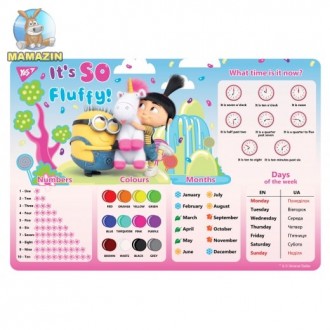 Подкладка для стола с подсказками А3 YES Minions Fluff 491659. Киев. фото 1 Подкладка для стола с подсказками А3 YES Minions Fluff 491659. Киев. фото 1