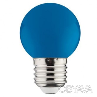 Лампа Светодиодная 1W E27 A45 синяя