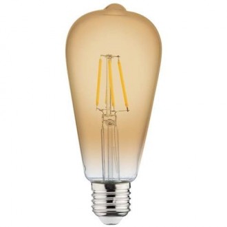 Лампа винтажная светодиодная (ретро) "RUSTIC VINTAGE-6" 6W Filament led 2200К . Кривой Рог. фото 1 Лампа винтажная светодиодная (ретро) "RUSTIC VINTAGE-6" 6W Filament led 2200К . Кривой Рог. фото 1