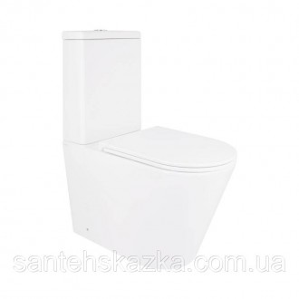 Унитаз-компакт Qtap Scorpio безободковый Ultra Quiet с сиденьем Soft-close QT142. Одесса. фото 1 Унитаз-компакт Qtap Scorpio безободковый Ultra Quiet с сиденьем Soft-close QT142. Одесса. фото 1