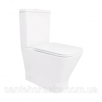 Унитаз-компакт Qtap Cardinal Ultra Quiet безободковый с сиденьем Soft-close QT04. Одесса. фото 1 Унитаз-компакт Qtap Cardinal Ultra Quiet безободковый с сиденьем Soft-close QT04. Одесса. фото 1