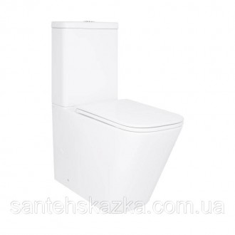 Унитаз напольный Qtap Tern Ultra Quiet безободковый с сиденьем Soft-Close QT1722. Одесса. фото 1 Унитаз напольный Qtap Tern Ultra Quiet безободковый с сиденьем Soft-Close QT1722. Одесса. фото 1