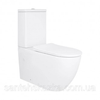 Унитаз напольный Qtap Grand Ultra Quiet безободковый с сиденьем Soft-close WHITE. Одесса. фото 1 Унитаз напольный Qtap Grand Ultra Quiet безободковый с сиденьем Soft-close WHITE. Одесса. фото 1