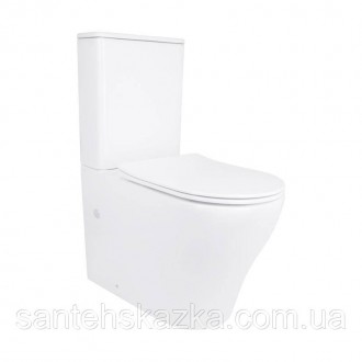 Унитаз напольный Qtap Virgo Ultra Quiet безободковый с сиденьем Soft-Close WHITE. Одесса. фото 1 Унитаз напольный Qtap Virgo Ultra Quiet безободковый с сиденьем Soft-Close WHITE. Одесса. фото 1