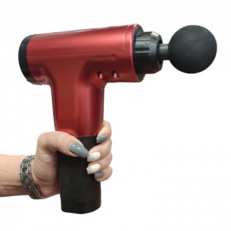 Масажер Акумуляторний для тіла м'язовий портативний ручний 4 насадки Fascial Gun KH-320 Бордовий. Одеса. фото 1 Масажер Акумуляторний для тіла м'язовий портативний ручний 4 насадки Fascial Gun KH-320 Бордовий. Одеса. фото 1