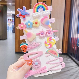 Набір дитячих заколок для волосся Honey Fashion Accessories рожевий (12-300/2). Новоград-Волынский. фото 1 Набір дитячих заколок для волосся Honey Fashion Accessories рожевий (12-300/2). Новоград-Волынский. фото 1