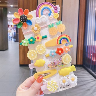 Набір дитячих заколок для волосся Honey Fashion Accessories жовтий (12-300/4). Новоград-Волынский. фото 1 Набір дитячих заколок для волосся Honey Fashion Accessories жовтий (12-300/4). Новоград-Волынский. фото 1