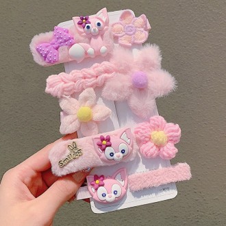 Набір дитячих заколок для волосся Honey Fashion Accessories рожевий (12-65/7). Новоград-Волынский. фото 1 Набір дитячих заколок для волосся Honey Fashion Accessories рожевий (12-65/7). Новоград-Волынский. фото 1