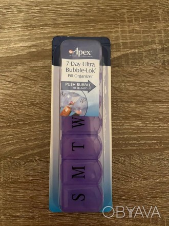 Apex, 7-денний органайзер для таблеток Ultra Bubble-Lok, таблетница
