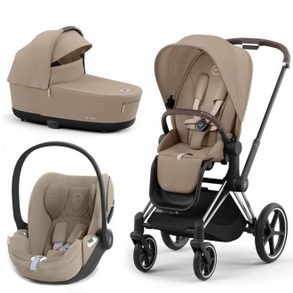 Cybex Priam 4.0 коляска 3 в 1 Cozy Beige шасі Chrome Brown. Київ. фото 1 Cybex Priam 4.0 коляска 3 в 1 Cozy Beige шасі Chrome Brown. Київ. фото 1