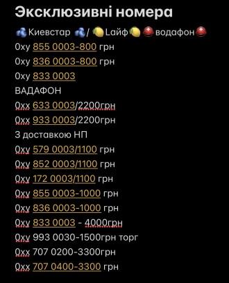 Красиві номера різних операторів. Бобринець. фото 1 Красиві номера різних операторів. Бобринець. фото 1