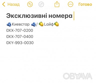 Красиві номера різних операторів