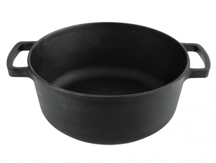 Каструля чавунна без кришки 6л. Суми. фото 1