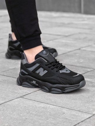 Кросівки New Balance замш/шкіра/3D сітка колір чорний. Львов. фото 1 Кросівки New Balance замш/шкіра/3D сітка колір чорний. Львов. фото 1