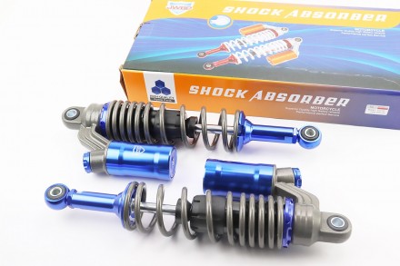 Амортизатор задний GY6 - 345мм*d61мм (втулка 12мм / втулка 8мм) газовый регулир.. Киев. фото 1