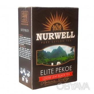 Черный крупнолистовой цейлонский чай NURWELL Elite Pekoe 100 грамм
