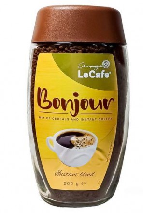 Кофейная смесь Le Cafe BONJOUR смесь арабики и робусты стеклянная банка 200 г. Запоріжжя. фото 1 Кофейная смесь Le Cafe BONJOUR смесь арабики и робусты стеклянная банка 200 г. Запоріжжя. фото 1