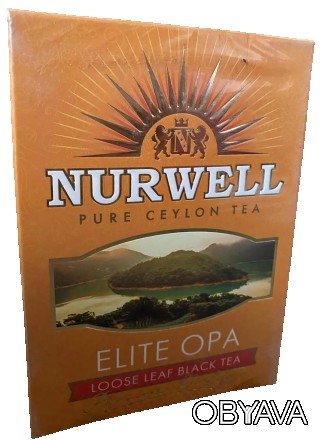 Черный крупнолистовой цейлонский чай NURWELL Elite OPA 100 грамм