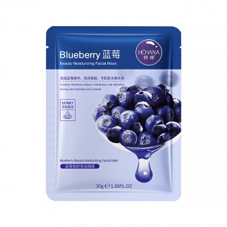 Маска для лица Hchana Moisturizing Facial Mask Blueberry с черникой тканевая 78ш. Киев. фото 1 Маска для лица Hchana Moisturizing Facial Mask Blueberry с черникой тканевая 78ш. Киев. фото 1