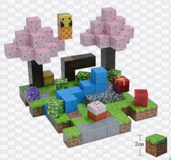 Магнітний конструктор Minecraft Вечірка під сакурою 128шт + 4 фігурки Майнкрафт Дитячий конструктор на магнітах. Верхньодніпровськ. фото 1 Магнітний конструктор Minecraft Вечірка під сакурою 128шт + 4 фігурки Майнкрафт Дитячий конструктор на магнітах. Верхньодніпровськ. фото 1