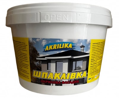 Шпаклевка акриловая финишная Akrilika 3 кг. Харьков. фото 1 Шпаклевка акриловая финишная Akrilika 3 кг. Харьков. фото 1