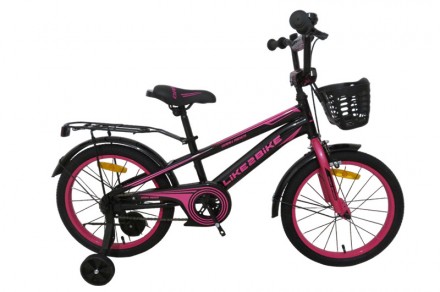 Двухколесный велосипед Like2bike Dark Rider 16 дюймов, черно-розовый 241607. Ивано-Франковск. фото 1 Двухколесный велосипед Like2bike Dark Rider 16 дюймов, черно-розовый 241607. Ивано-Франковск. фото 1