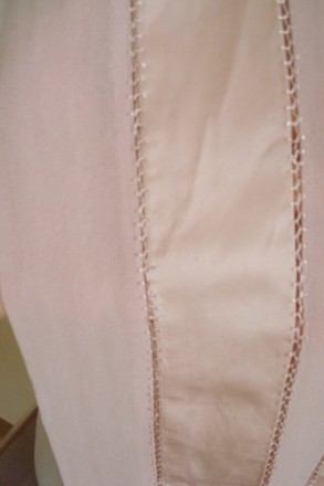 Красивый шифоновый женский шарфик, нежно пудрового цвета, на концах кисточки -ба. . фото 6