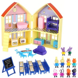 Игровой набор - дом с мебелью и 10 фигурок "Свинка Пеппа" (Peppa Pig) арт. 8889-. Київ. фото 1 Игровой набор - дом с мебелью и 10 фигурок "Свинка Пеппа" (Peppa Pig) арт. 8889-. Київ. фото 1