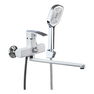 Смеситель для ванной Mixxus Magnum 006 (Euro) White-Chrome (MI6202). Харьков. фото 1 Смеситель для ванной Mixxus Magnum 006 (Euro) White-Chrome (MI6202). Харьков. фото 1