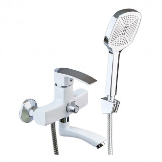Смеситель для ванной Mixxus Magnum 009 (Euro) White-Chrome (MI6203). Харьков. фото 1 Смеситель для ванной Mixxus Magnum 009 (Euro) White-Chrome (MI6203). Харьков. фото 1