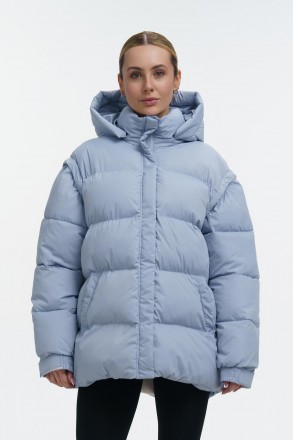 
Жіночий пуховик-трансформер Mishele - комфорт та стиль у будь-яку погоду.Цей пу. . фото 5