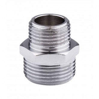 Ніпель редукційний SD Forte 3/4"х1/2" хром SF359H2015. Харків. фото 1 Ніпель редукційний SD Forte 3/4"х1/2" хром SF359H2015. Харків. фото 1