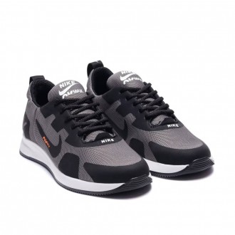 Літні кросівки Nike колір сірій/чорний. Киев. фото 1 Літні кросівки Nike колір сірій/чорний. Киев. фото 1