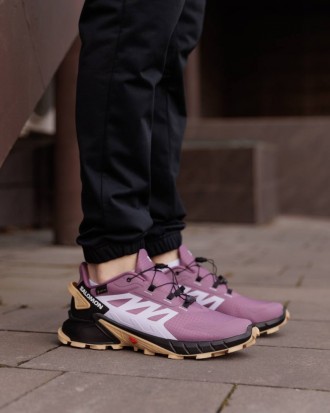 Демісезонні кросівки Salomon мембрана Gore-Tex колір порпуровий, чорний. Киев. фото 1 Демісезонні кросівки Salomon мембрана Gore-Tex колір порпуровий, чорний. Киев. фото 1