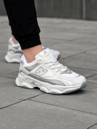 Кросівки New Balance замш/шкіра/3D сітка колір білий, сірий. Київ. фото 1 Кросівки New Balance замш/шкіра/3D сітка колір білий, сірий. Київ. фото 1