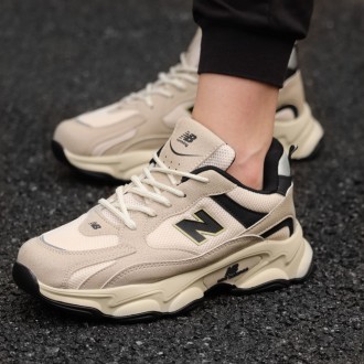 Кросівки New Balance замш/шкіра/3D сітка колір бежевий, чорний. Київ. фото 1 Кросівки New Balance замш/шкіра/3D сітка колір бежевий, чорний. Київ. фото 1